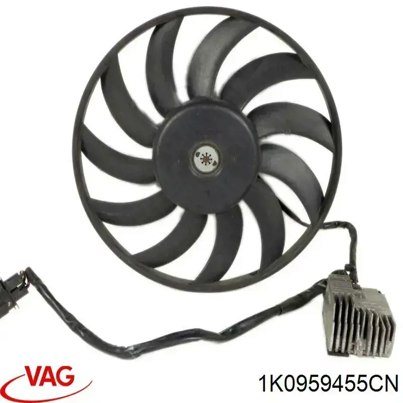 Ventilador eléctrico de refrigeración completo izquierdo (motor y hélice) VAG 1K0959455CN precio, desde 64,68 EUR