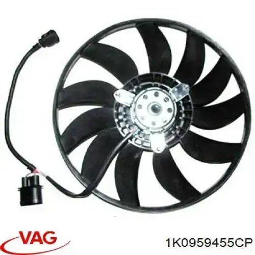 Comprar 1K0959455CP VAG Ventilador eléctrico de refrigeración completo izquierdo (motor y hélice)