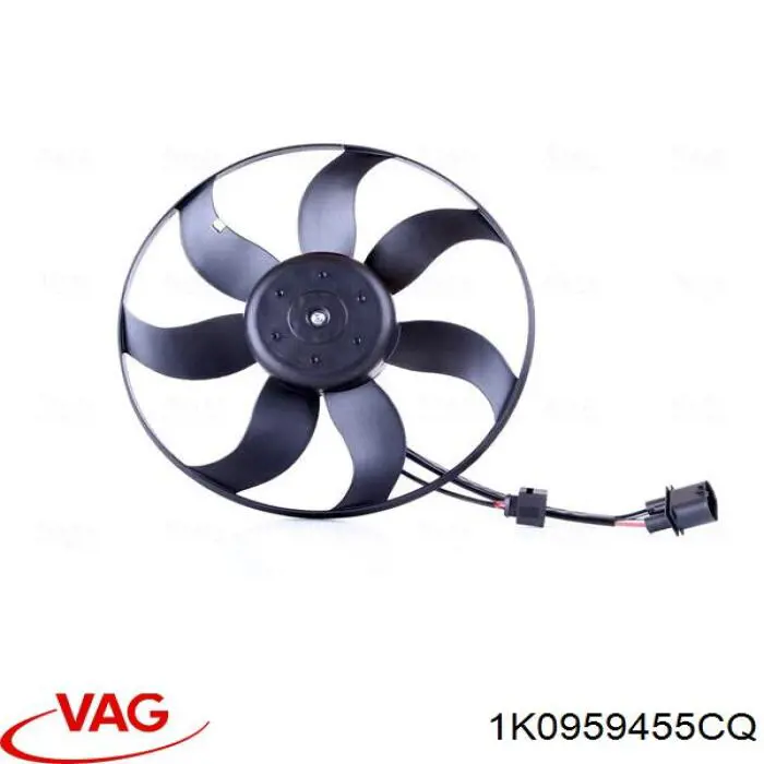 1K0959455CQ VAG Ventilador eléctrico de refrigeración completo izquierdo (motor y hélice)