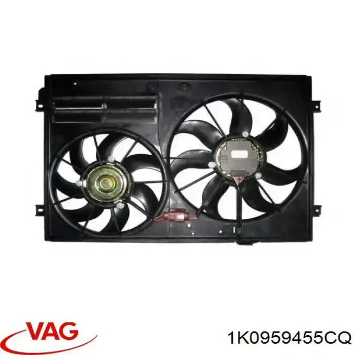 1K0959455CQ VAG ventilador (rodete +motor refrigeración del motor con electromotor, izquierdo)