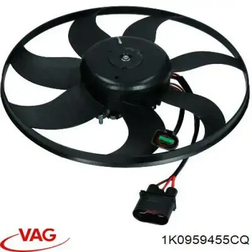 Ventilador eléctrico de refrigeración completo izquierdo (motor y hélice) VAG 1K0959455CQ precio, desde 87,12 EUR