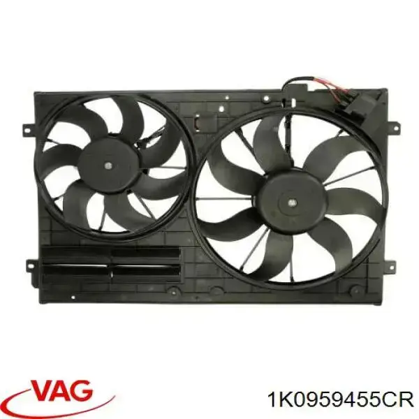 Comprar 1K0959455CR VAG Ventilador de refrigeración completo derecho (motor y hélice)