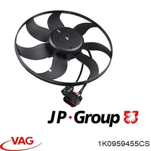 Comprar 1K0959455CS VAG Ventilador eléctrico de refrigeración completo izquierdo (motor y hélice)
