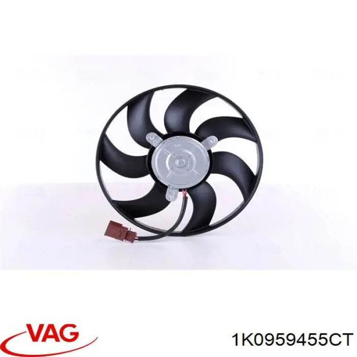 Ventilador de refrigeración completo derecho (motor y hélice) VAG 1K0959455CT precio, desde 53,83 EUR