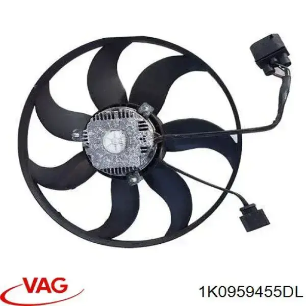 Comprar 1K0959455DL VAG Ventilador eléctrico de refrigeración completo izquierdo (motor y hélice)