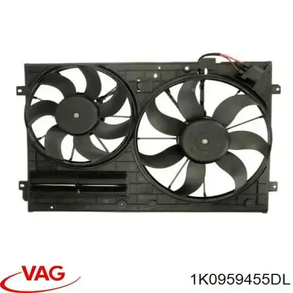 Ventilador eléctrico de refrigeración completo izquierdo (motor y hélice) VAG 1K0959455DL precio, desde 87,12 EUR