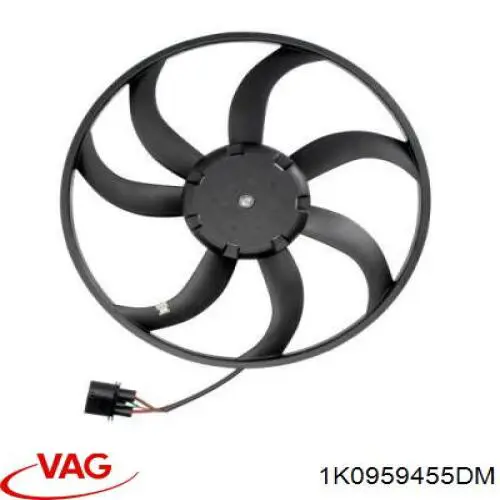 Ventilador eléctrico de refrigeración completo izquierdo (motor y hélice) VAG 1K0959455DM precio, desde 106,00 EUR