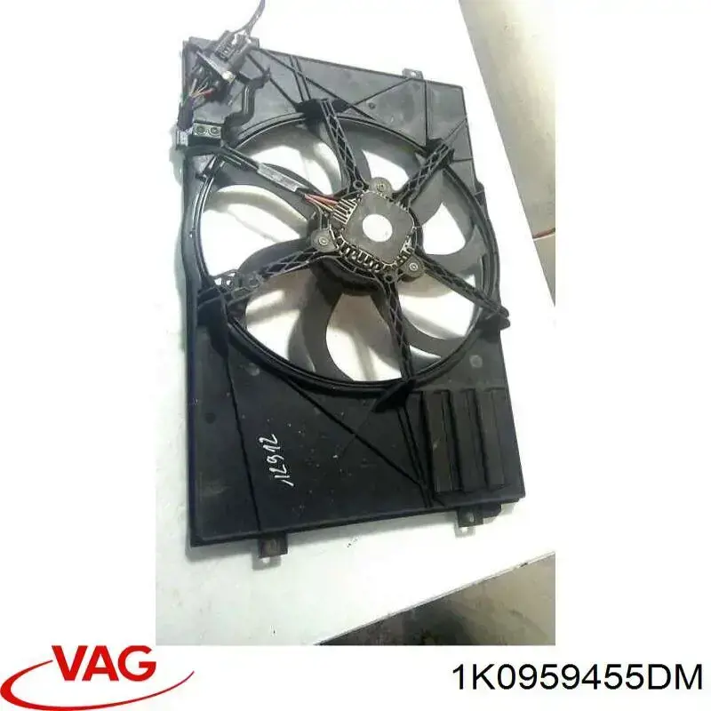 1K0959455DM VAG ventilador (rodete +motor refrigeración del motor con electromotor, izquierdo)