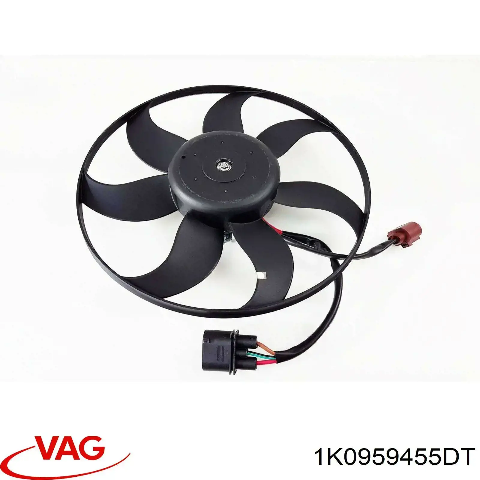 Comprar 1K0959455DT VAG Ventilador eléctrico de refrigeración completo izquierdo (motor y hélice)