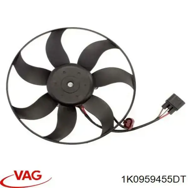 Ventilador eléctrico de refrigeración completo izquierdo (motor y hélice) VAG 1K0959455DT precio, desde 89,40 EUR