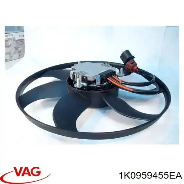 Ventilador eléctrico de refrigeración completo izquierdo (motor y hélice) VAG 1K0959455EA
