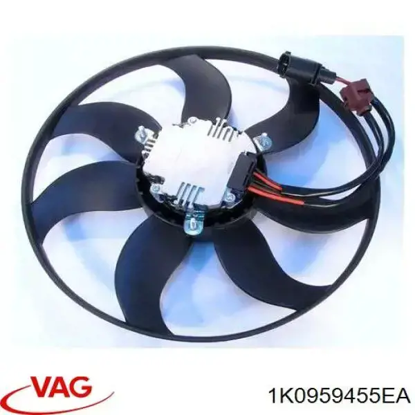 1K0959455EA VAG Ventilador eléctrico de refrigeración completo izquierdo (motor y hélice)