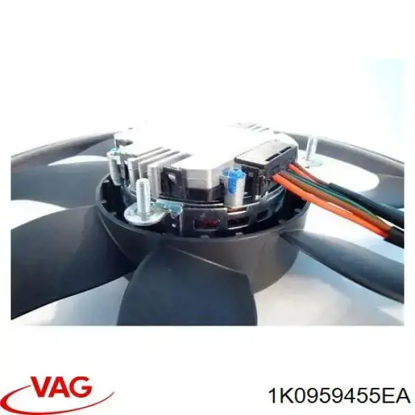 Ventilador eléctrico de refrigeración completo izquierdo (motor y hélice) VAG 1K0959455EA precio, desde 86,50 EUR