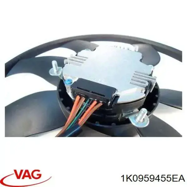Comprar 1K0959455EA VAG Ventilador eléctrico de refrigeración completo izquierdo (motor y hélice)