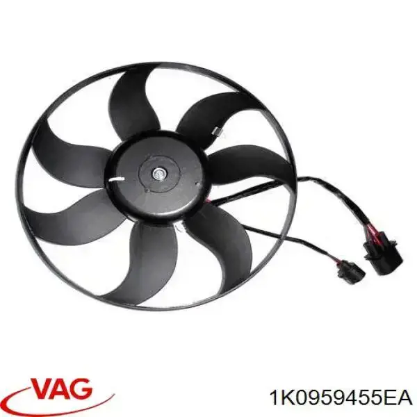 Ventilador eléctrico de refrigeración completo izquierdo (motor y hélice) VAG 1K0959455EA precio, desde 86,50 EUR