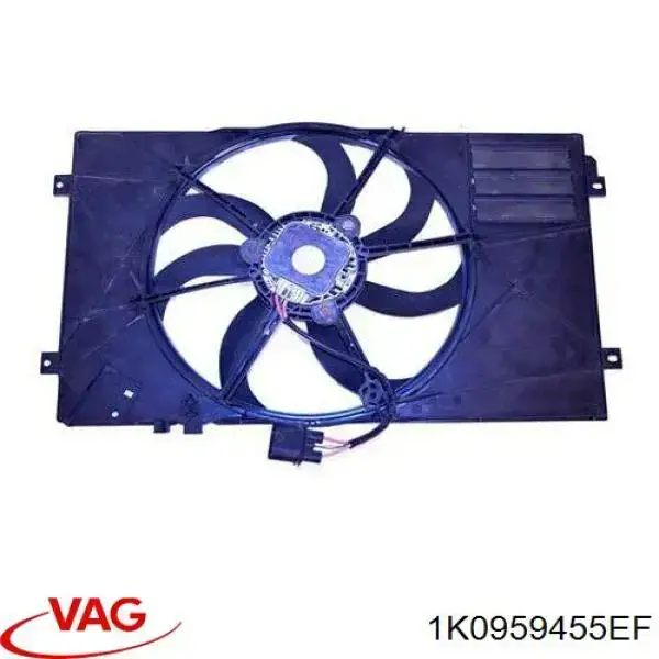 1K0959455EF VAG ventilador (rodete +motor refrigeración del motor con electromotor, izquierdo)