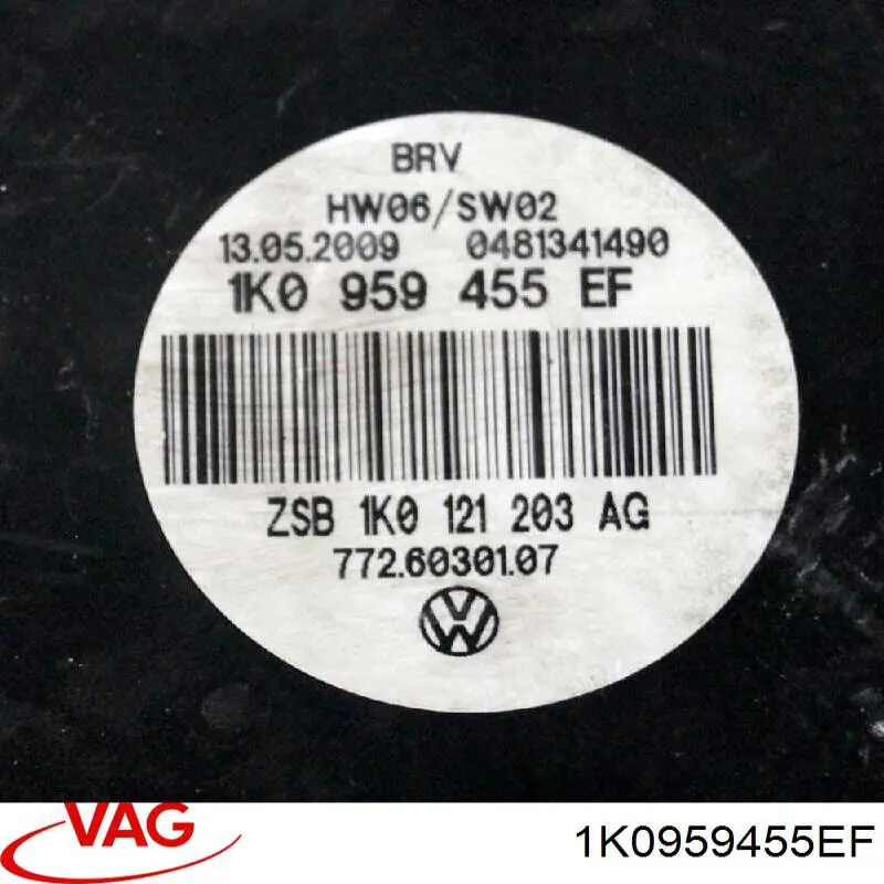 Ventilador eléctrico de refrigeración completo izquierdo (motor y hélice) 1K0959455EF VAG