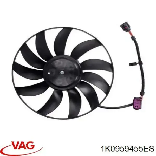 Comprar 1K0959455ES VAG Ventilador de refrigeración completo derecho (motor y hélice)