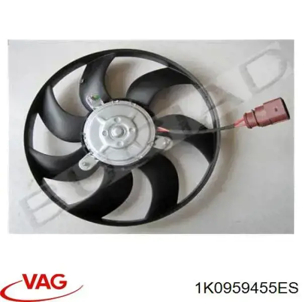 Ventilador de refrigeración completo derecho (motor y hélice) VAG 1K0959455ES precio, desde 53,83 EUR