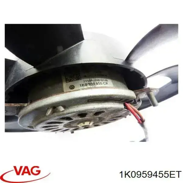 Ventilador de refrigeración completo derecho (motor y hélice) VAG 1K0959455ET