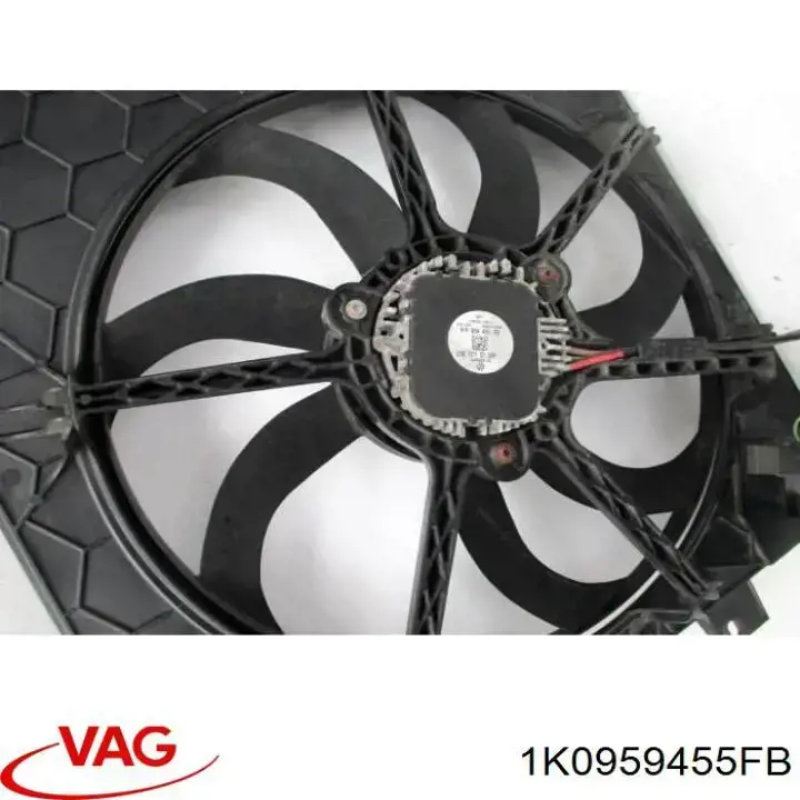 Ventilador eléctrico de refrigeración completo izquierdo (motor y hélice) VAG 1K0959455FD