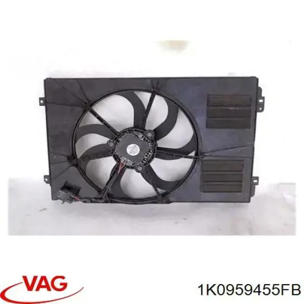 Ventilador eléctrico de refrigeración completo izquierdo (motor y hélice) 30959043 AND