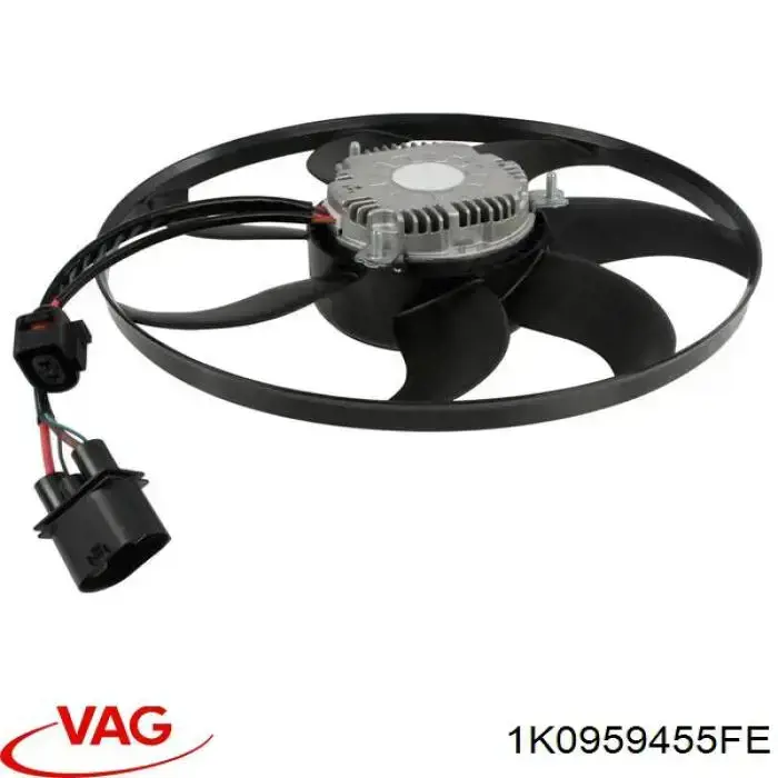 1K0959455FE VAG ventilador (rodete +motor refrigeración del motor con electromotor, izquierdo)