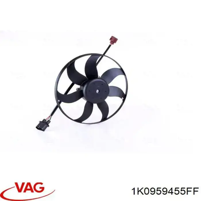 1K0959455FF VAG ventilador (rodete +motor refrigeración del motor con electromotor, izquierdo)