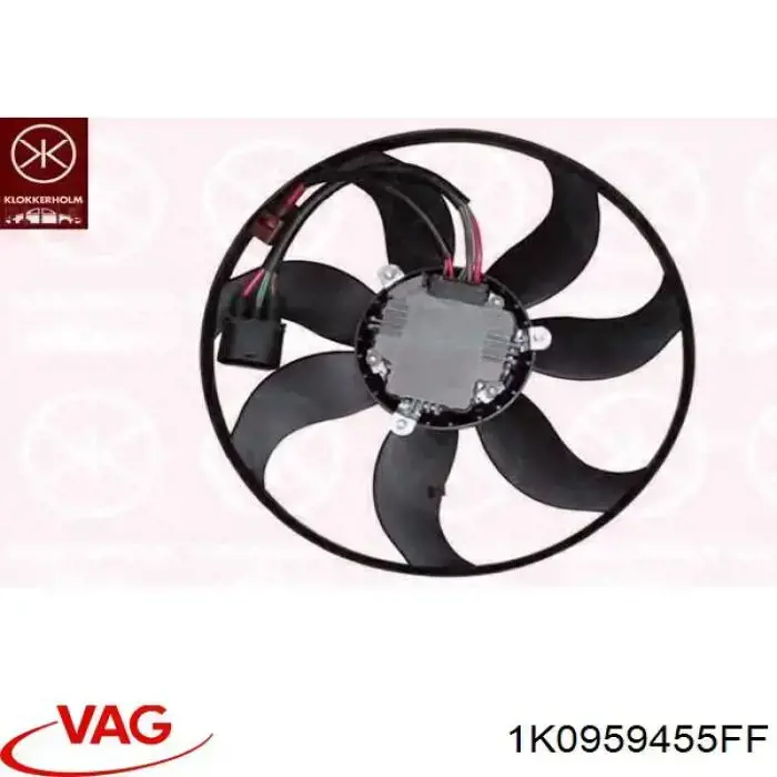 Comprar 1K0959455FF VAG Ventilador eléctrico de refrigeración completo izquierdo (motor y hélice)