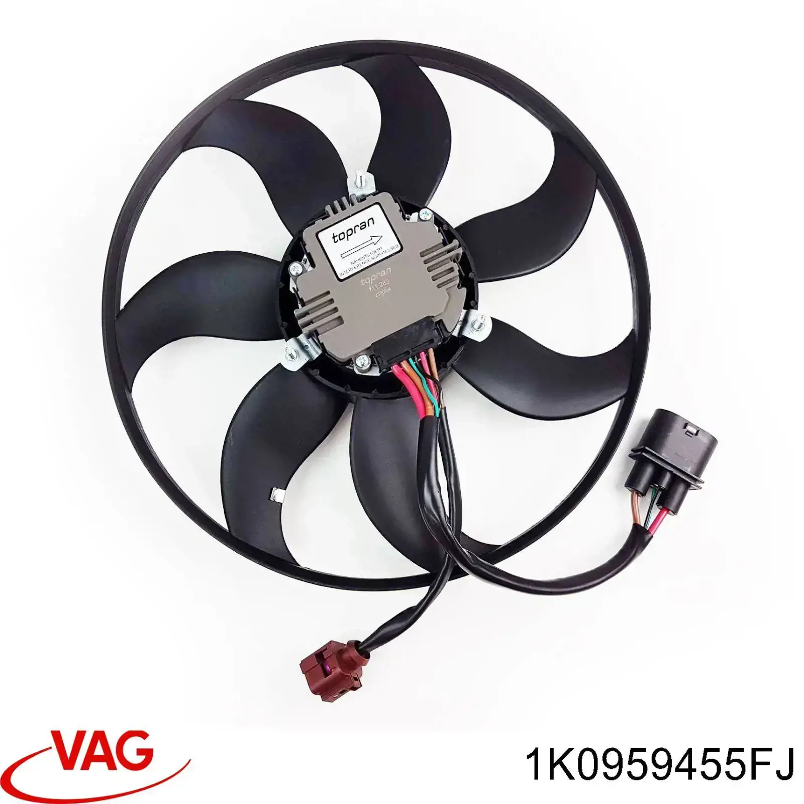 Comprar 1K0959455FJ VAG Ventilador eléctrico de refrigeración completo izquierdo (motor y hélice)