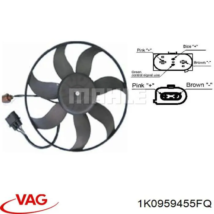 Comprar 1K0959455FQ VAG Ventilador del motor