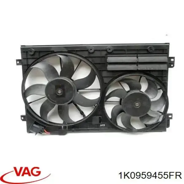 Ventilador eléctrico de refrigeración completo izquierdo (motor y hélice) 1K0959455FR VAG