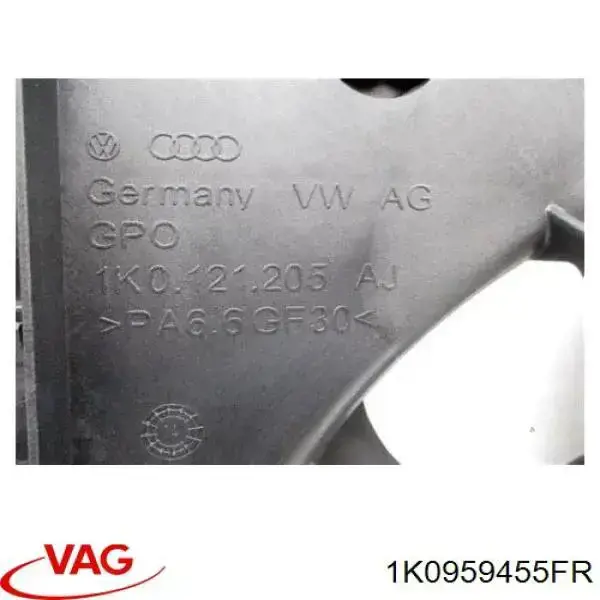 Ventilador eléctrico de refrigeración completo izquierdo (motor y hélice) VAG 1K0959455FR