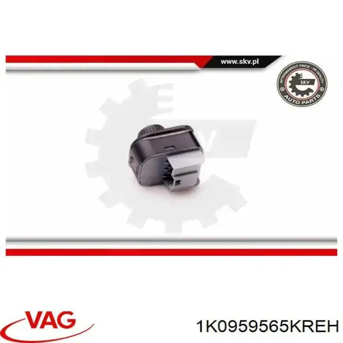 1K0959565KREH VAG Módulo de espejos retrovisores en la puerta