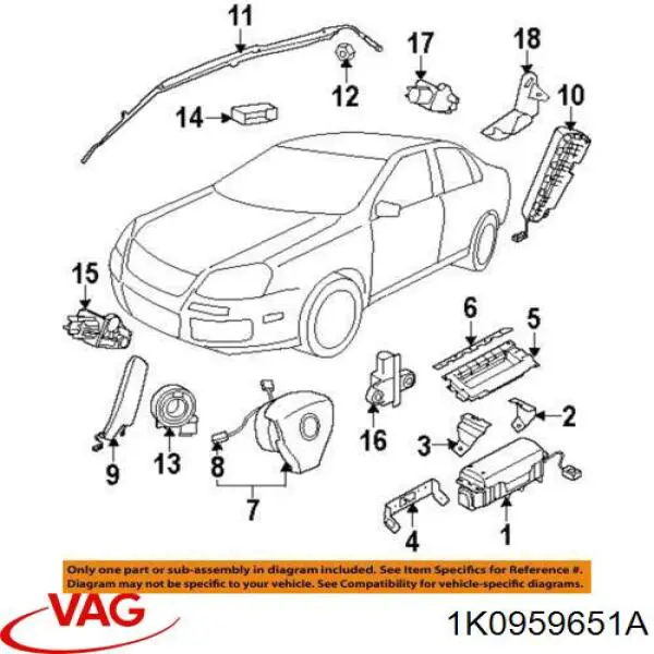  VAG 1K0959651A precio, desde 72,89 EUR