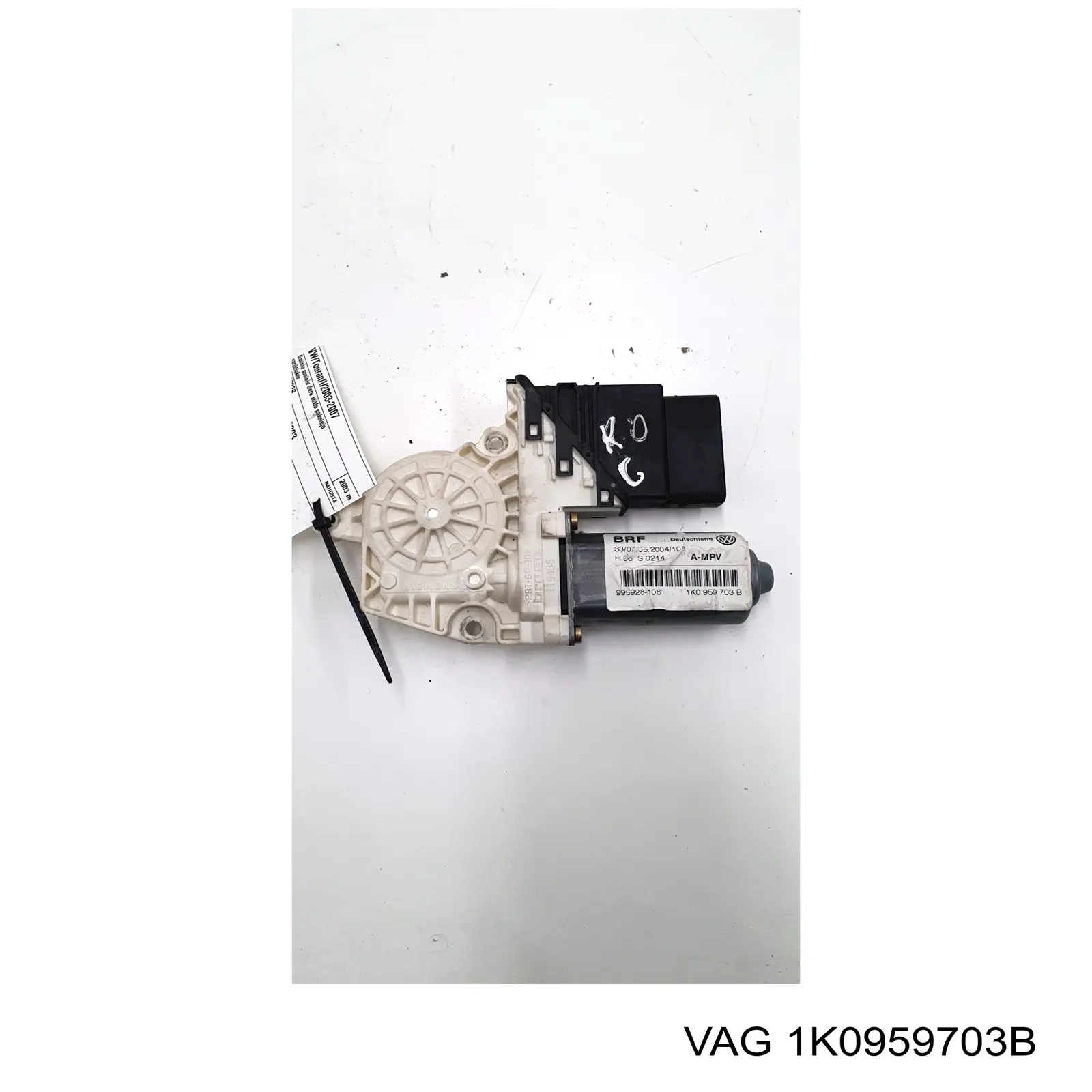 Comprar 1K0959703B VAG Motor del elevalunas de la puerta trasera derecha
