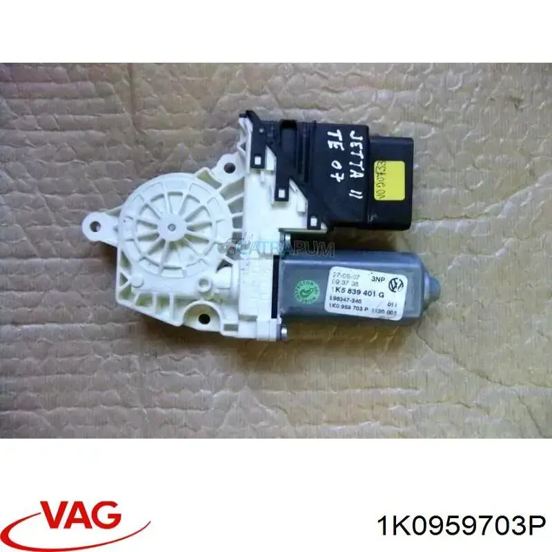 Motor eléctrico, elevalunas, puerta trasera izquierda VAG 1K0959703P