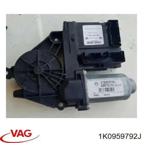Motor del elevalunas de la puerta delantera derecha 1K0959792J VAG
