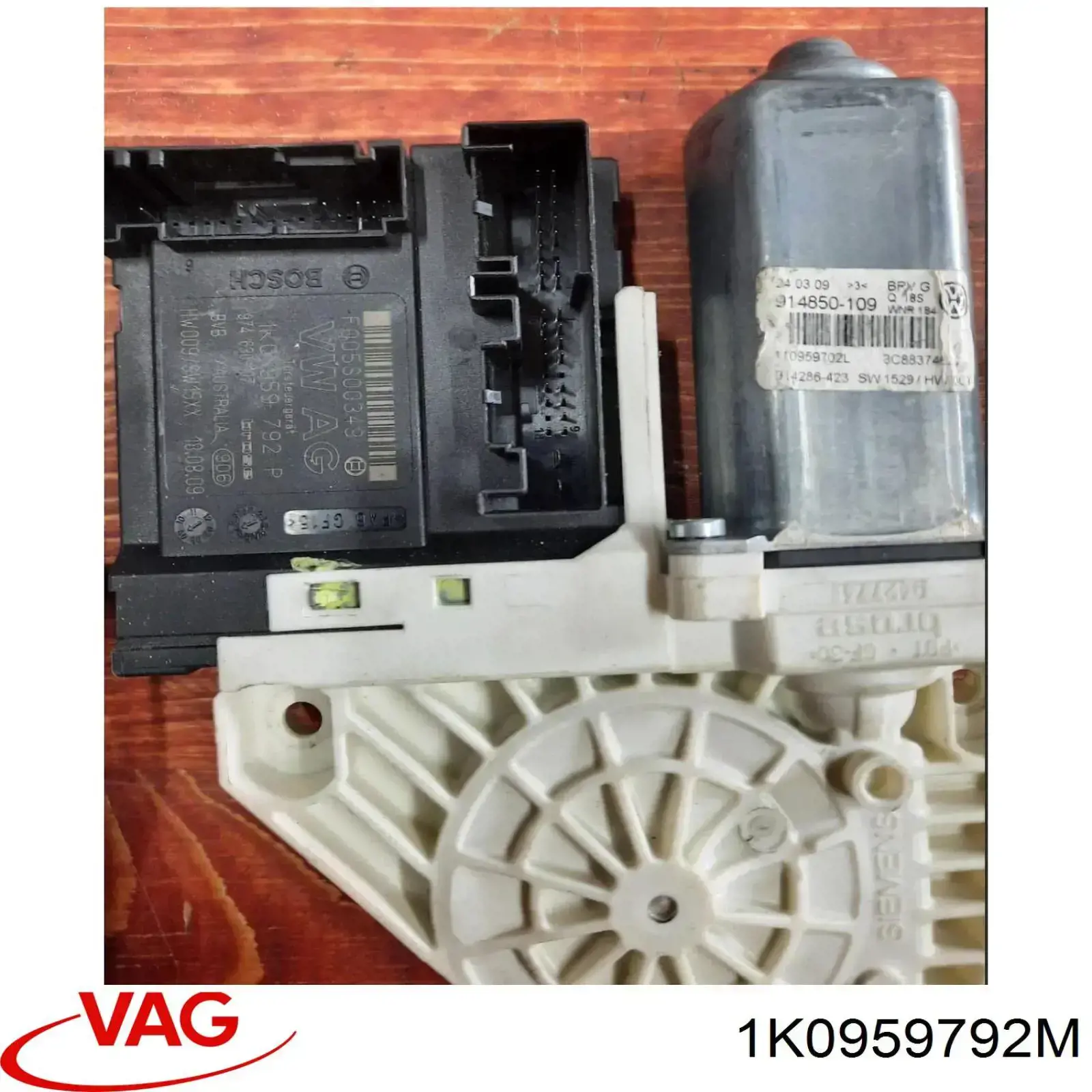 1K0959792M VAG Motor del elevalunas de la puerta delantera derecha