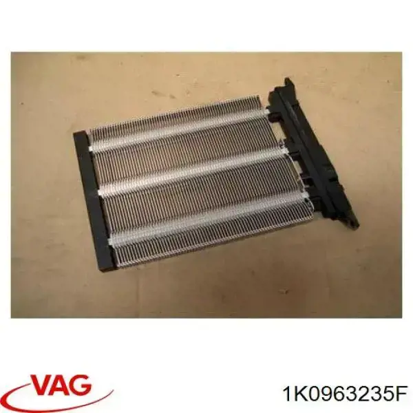 Calentador eléctrico de aire para el sistema de calefacción del habitáculo 1K0963235F VAG