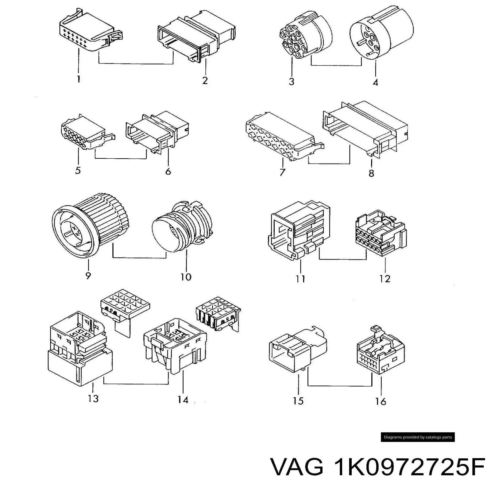  VAG 1K0972725F precio, desde 1,82 EUR
