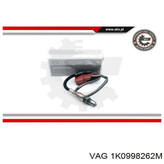 Sonda lambda, sensor de oxígeno antes del catalizador izquierdo VAG 1K0998262M