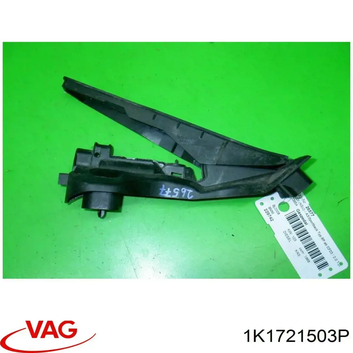 Potenciómetro pedal acelerador VAG 1K1721503P precio, desde 26,14 EUR