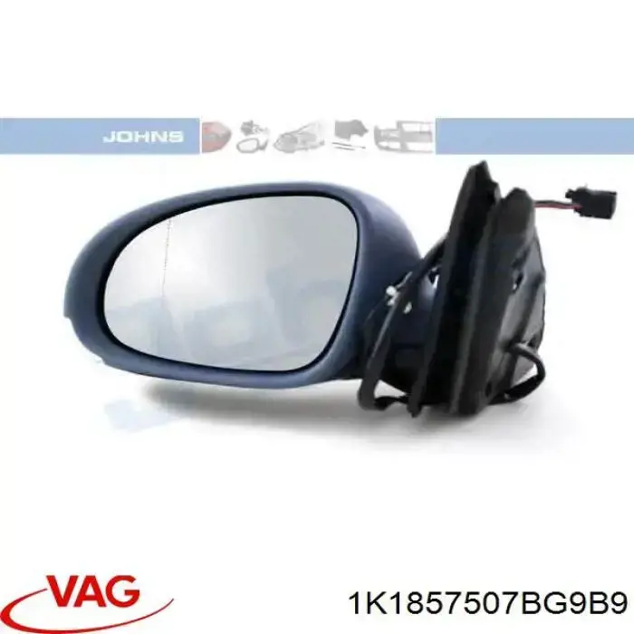 1K1857507BG9B9 VAG espejo retrovisor izquierdo