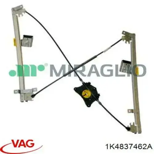 Mecanismo de elevalunas, puerta delantera derecha Volkswagen Golf 5 1K1