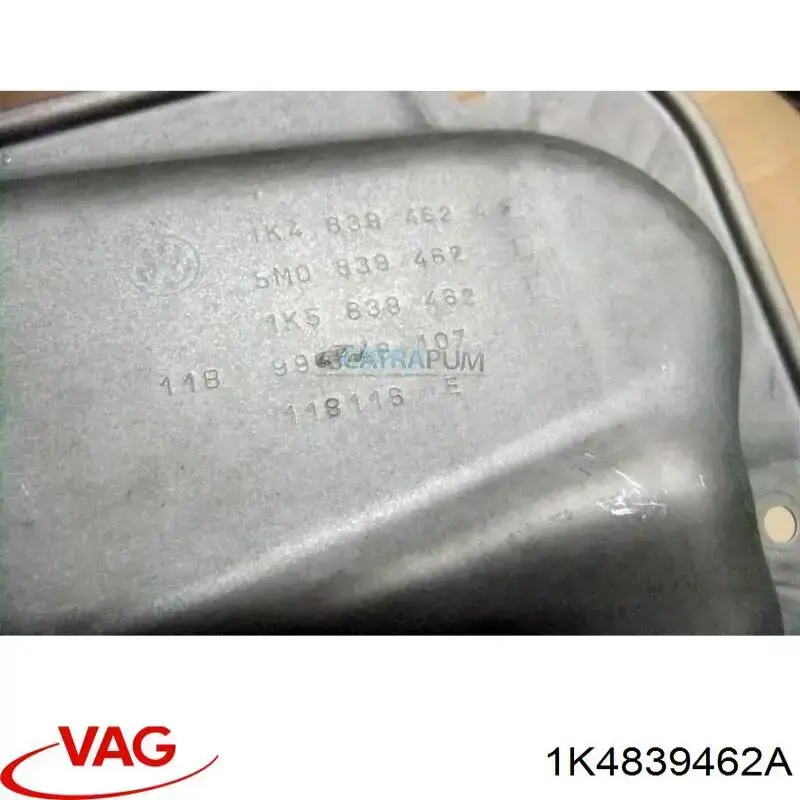 Mecanismo de elevalunas de la puerta trasera derecha 1K4839462A VAG