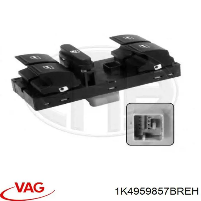 Comprar 1K4959857BREH VAG Interruptor de elevalunas delantera izquierda
