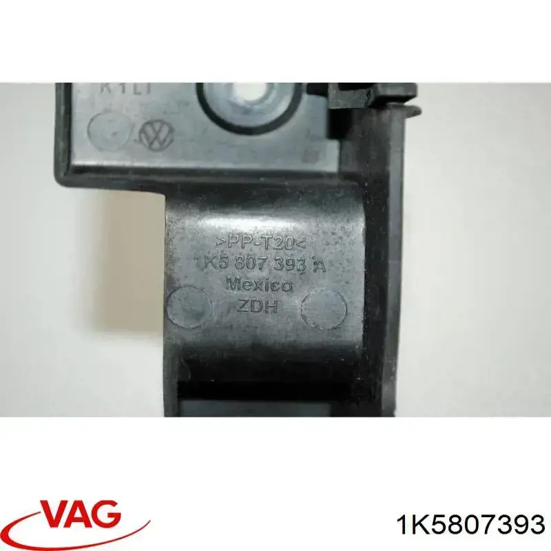 1K5807393 VAG Guía izquierda del parachoques trasero