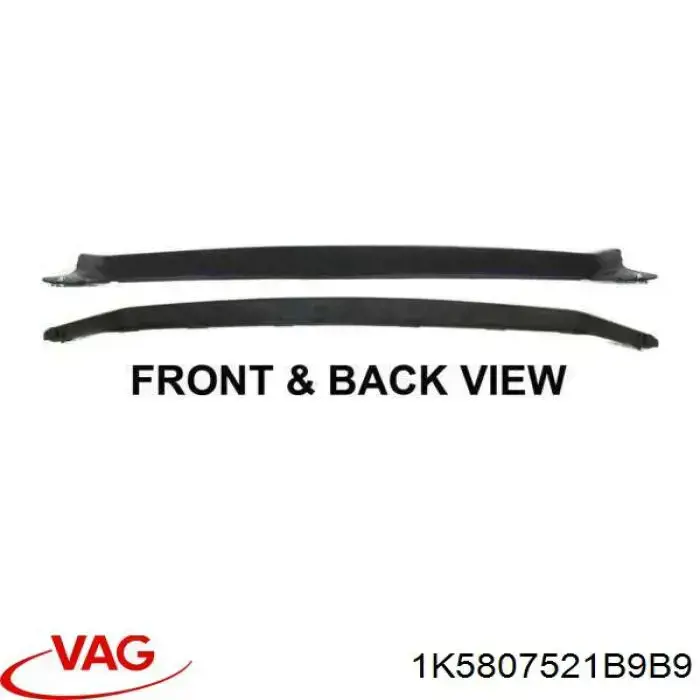 Alerón del parachoques trasero VAG 1K5807521B9B9 precio, desde 30,50 EUR