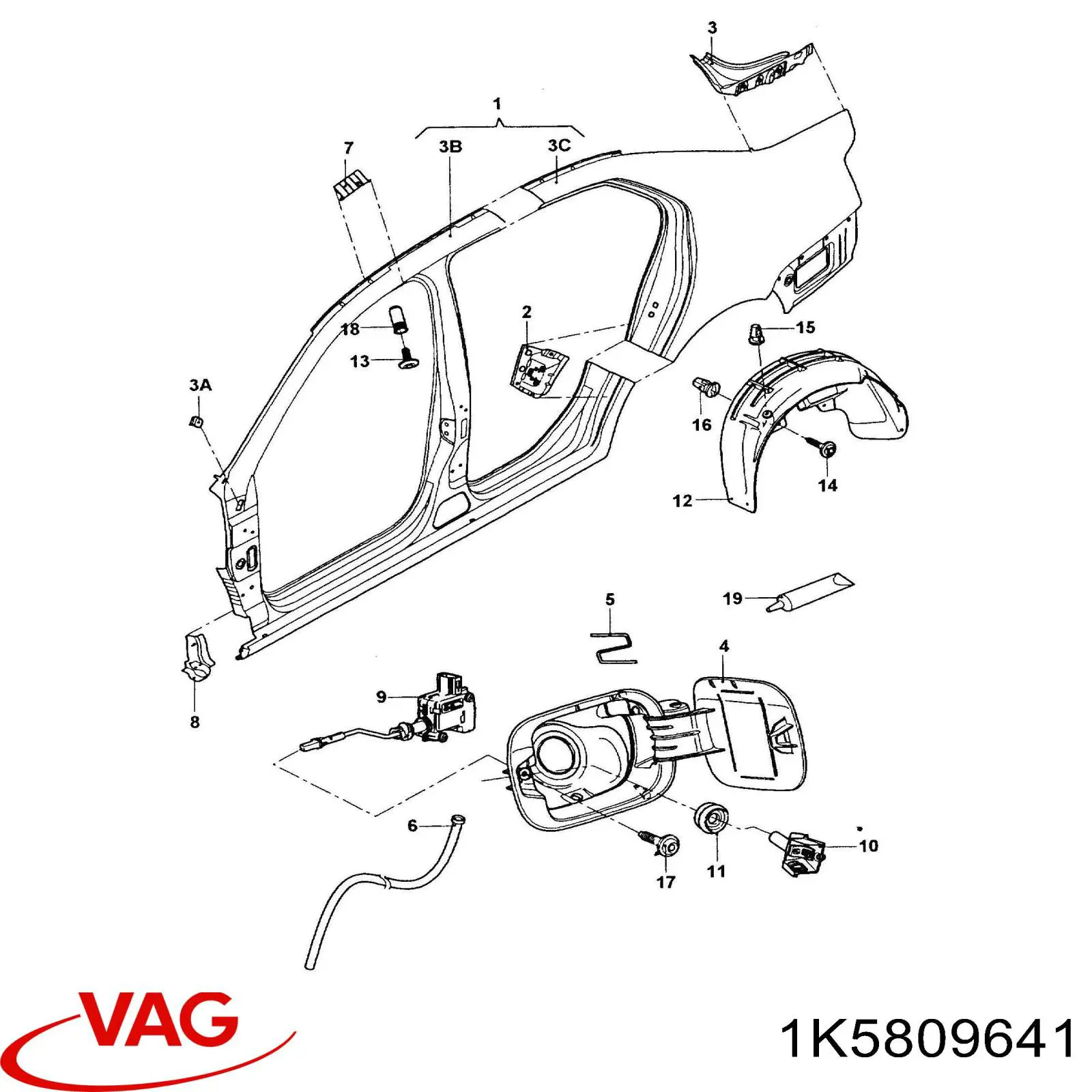  VAG 1K5809641 precio, desde 41,28 EUR